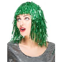 Parrucca verde metallizzato per donna - Colore Verde