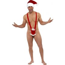 Costume divertente Babbo Natale - Colore Rosso - Taglia M