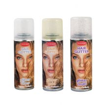 Spray per capelli con brillantini - Colore Argento