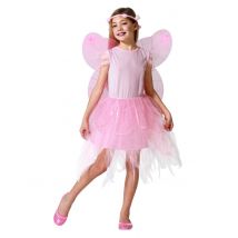 Travestimento da fata rosa per bambina - Colore Rosa - Taglia 7 - 9 anni (130 - 145 cm)
