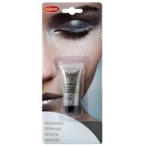 Tubo di gel con paillettes argentate