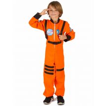 Travestimento da astronauta per bambino - Colore Arancione - Taglia S 4-6 anni (110-120 cm)