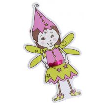 12 vignette in cartone con fatine - Colore Rosa