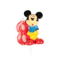 Candelina numero 8 Topolino - Colore Multicolore