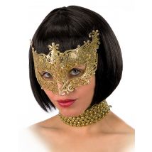 Maschera veneziana colore oro per adulti