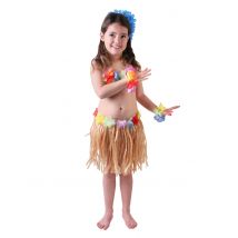 Vestito hawaiana bambina - Colore Multicolore - Taglia 4 - 6 anni (104 cm)