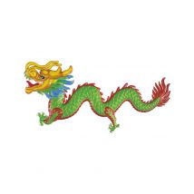 Dragone cinese da decorazione - Colore Multicolore