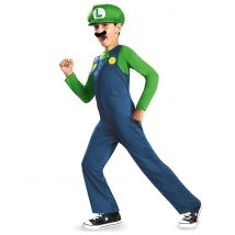 Travestimento da Luigi per bambino - Colore Verde - Taglia 4 - 6 anni (109/126 cm)