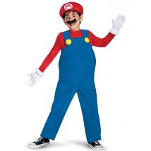 Costume deluxe da Mario per bambino - Colore Rosso - Taglia 10 - 12 anni (137/149 cm)