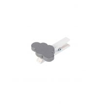 Confezione 6 mollette con nuvole grigie - Colore Grigio