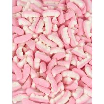 1 Kg di caramelle Haribo a forma di denti da vampiro - Colore Rosa