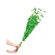 Tubo sparacoriandoli verde da 20 cm - Colore Verde