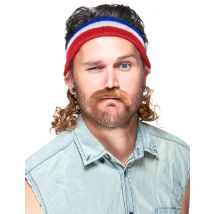 Fascia con ciocche e baffi - Colore Multicolore