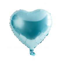 Palloncino di alluminio cuore turchese 46 cm - Colore Blu
