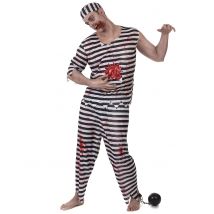 Costume da prigioniero zombie per uomo - Colore Bianco - Taglia XL