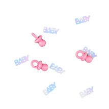 Coriandoli baby con ciuccetti rosa - Colore Rosa
