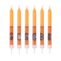 8 candele di compleanno Star Wars - Colore Arancione