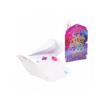 8 inviti di compleanno con busta Shimmer + Shine - Colore Rosa - Taglia Taglia unica