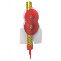 Fontana luminosa rossa numero 8 - Colore Rosso