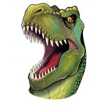 Decorazione murale testa di dinosauro - Colore Verde