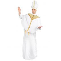 Travestimento bianco da vescovo per uomo - Colore Bianco - Taglia L