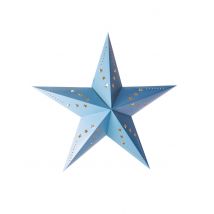 Lanterna a stella blu ghiaccio 30 cm - Colore Blu - Taglia Taglia unica