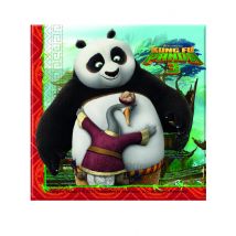 20 tovaglioli di carta Kung Fu Panda 3 - Colore Multicolore