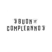 Ghirlanda Buon Compleanno Juventus personalizzabile - Colore Nero