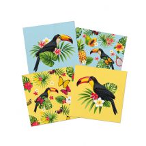 20 tovaglioli di carta tucano - Colore Multicolore