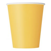 14 bicchieri in cartone gialli - Colore Giallo