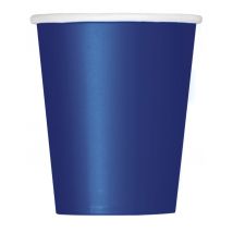 8 bicchieri in cartone blu scuro - Colore Blu scuro