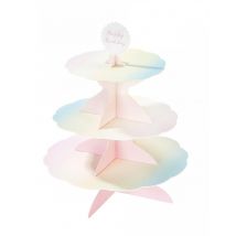 Espositore per cupcake in cartone color pastello - Colore Multicolore