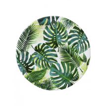 8 piatti in cartone tropical verde 23 cm - Colore Verde