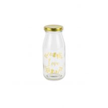 Bottiglia in vetro candy bar love - Colore Oro