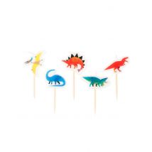 5 candeline piccoli dinosauri - Colore Multicolore
