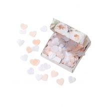 Coriandoli biodegradabili cuori bianchi e pastello - Colore Rosa