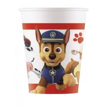 8 bicchieri in cartone Paw Patrol pronti all'azione - Colore Multicolore