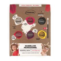 Palette con trucco ad acqua professionalea tema