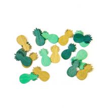 Coriandoli da tavola ananas dorate - Colore Oro