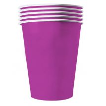 20 bicchieri in cartone riciclabile viola - Colore Viola e lilla
