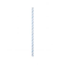24 Cannucce in cartone flessibile azzurre 19,7 cm - Colore Blu