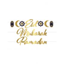 Ghirlanda in cartone Eid Mubarak oro - Colore Oro