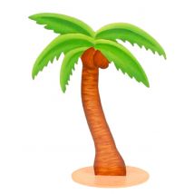 Decorazione in legno palma 15 cm - Colore Marrone