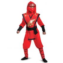 Travestimento LEGACY deluxe Kai Ninjago Lego bambino - Colore Rosso - Taglia 10 - 12 anni (137/149 cm)