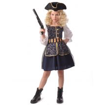 Costume da pirata chic per bambina - Colore Multicolore - Taglia S 4-6 anni (110-120 cm)