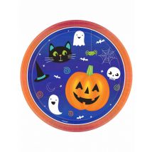 8 piatti di carta Halloween Friends 23 cm