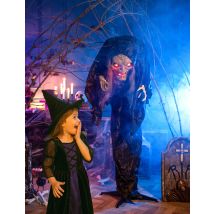Strega gobba - animata, sonora, luminosa 160 cm - Colore Nero