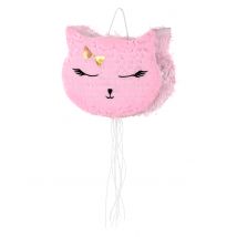 Pignatta in cartone gattina rosa - Colore Rosa