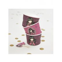 8 coppette in cartone Ladybird Santoro - Colore Rosa