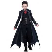 Costume vamiro gotico bambino - Colore Nero - Taglia 10/12 anni (165 cm)